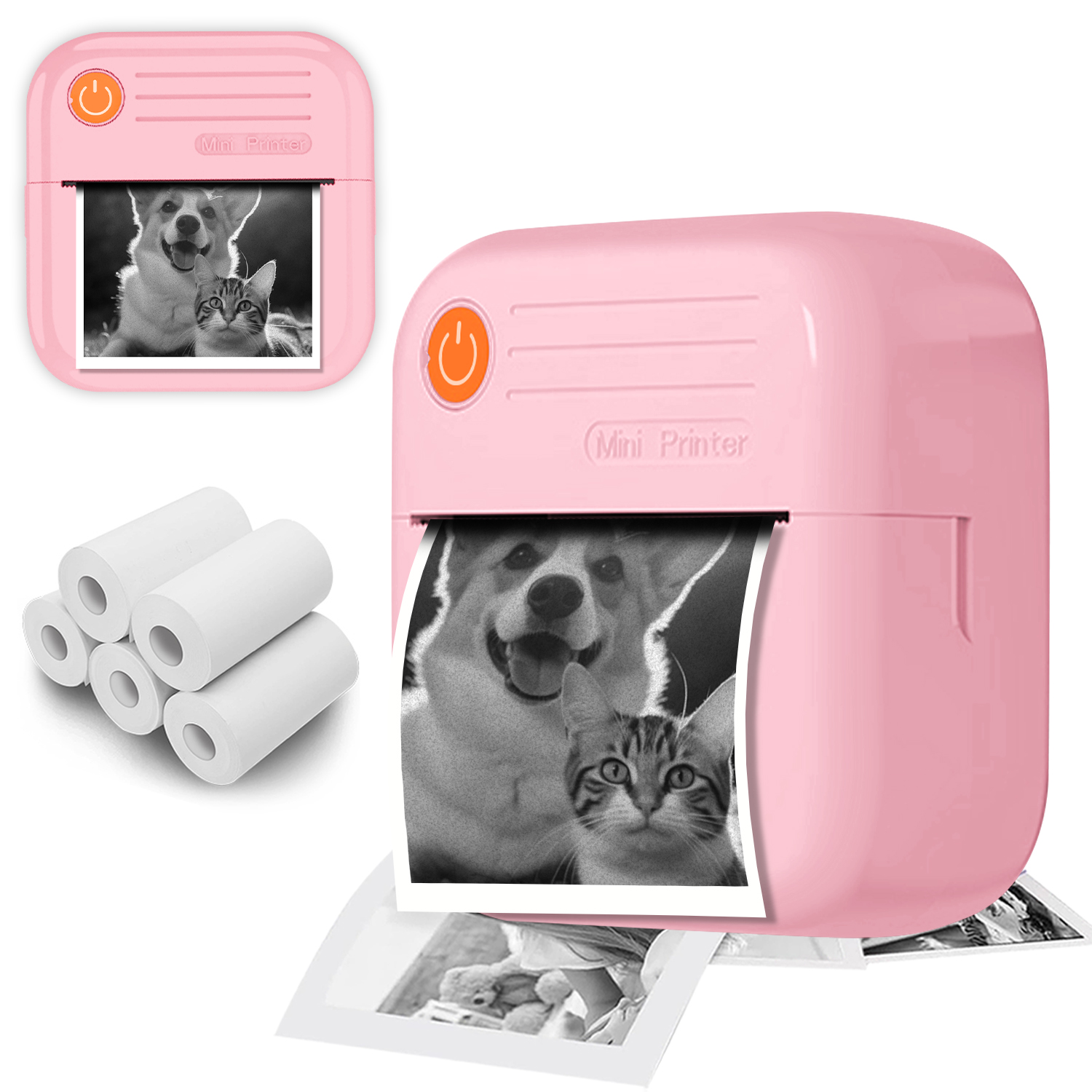 Mini Máquina De Fazer Etiquetas Impressora Fotográfica Portátil Bluetooth Térmica De Adesivos Sem Tinta Para Escritório 