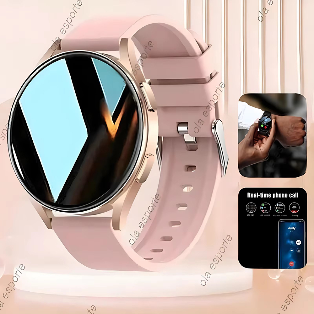 2026New Feminino Relógio Inteligente 7 Homem Tela Oled Bluetooth Chamadas Monitor De Saúde DIY Enfrenta SmartWatch 6 Pro