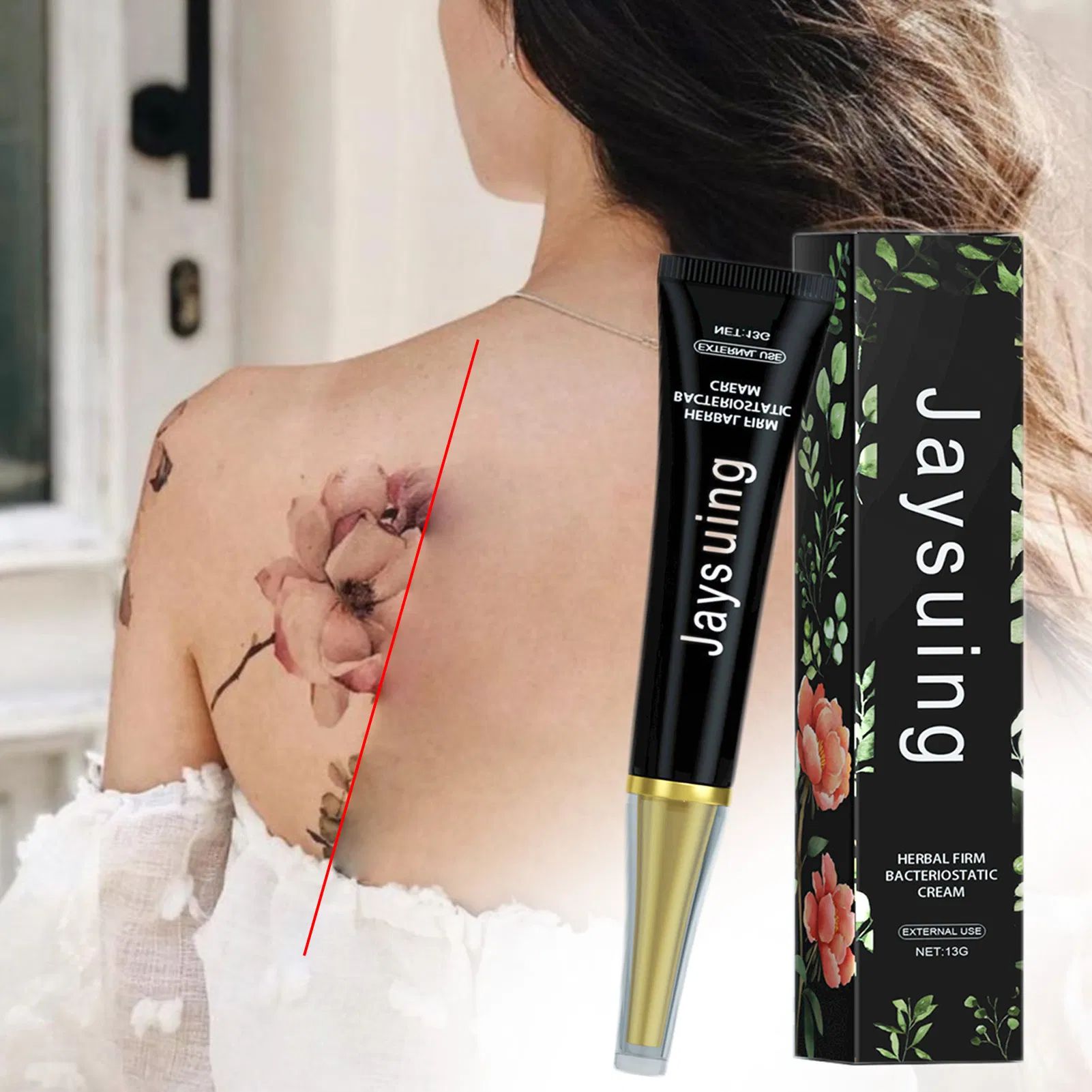 Creme Removedor de Tatuagem, Creme de Pigmento para Remoção de Tatuagem, Creme Clareador de Tatuagens, Limpeza de Pele