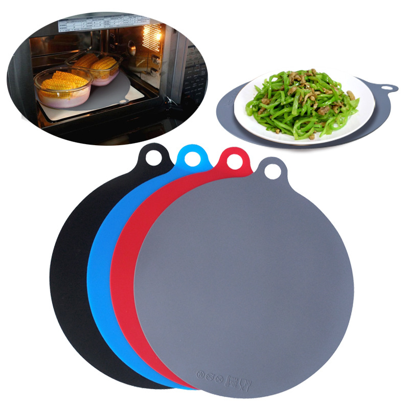 Tapete de Silicone para Micro-ondas 22cm, Tapete de Isolamento, Tapete Eletromagnético, Tapete para Fritadeira com Furo