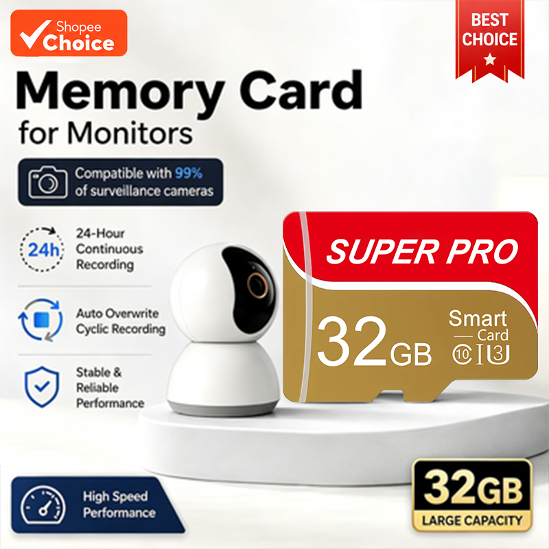 Cartão de memória micro SD/TF Classe 10 de alta velocidade 128 GB 64 GB 32 GB compatível com celulares, computadores,