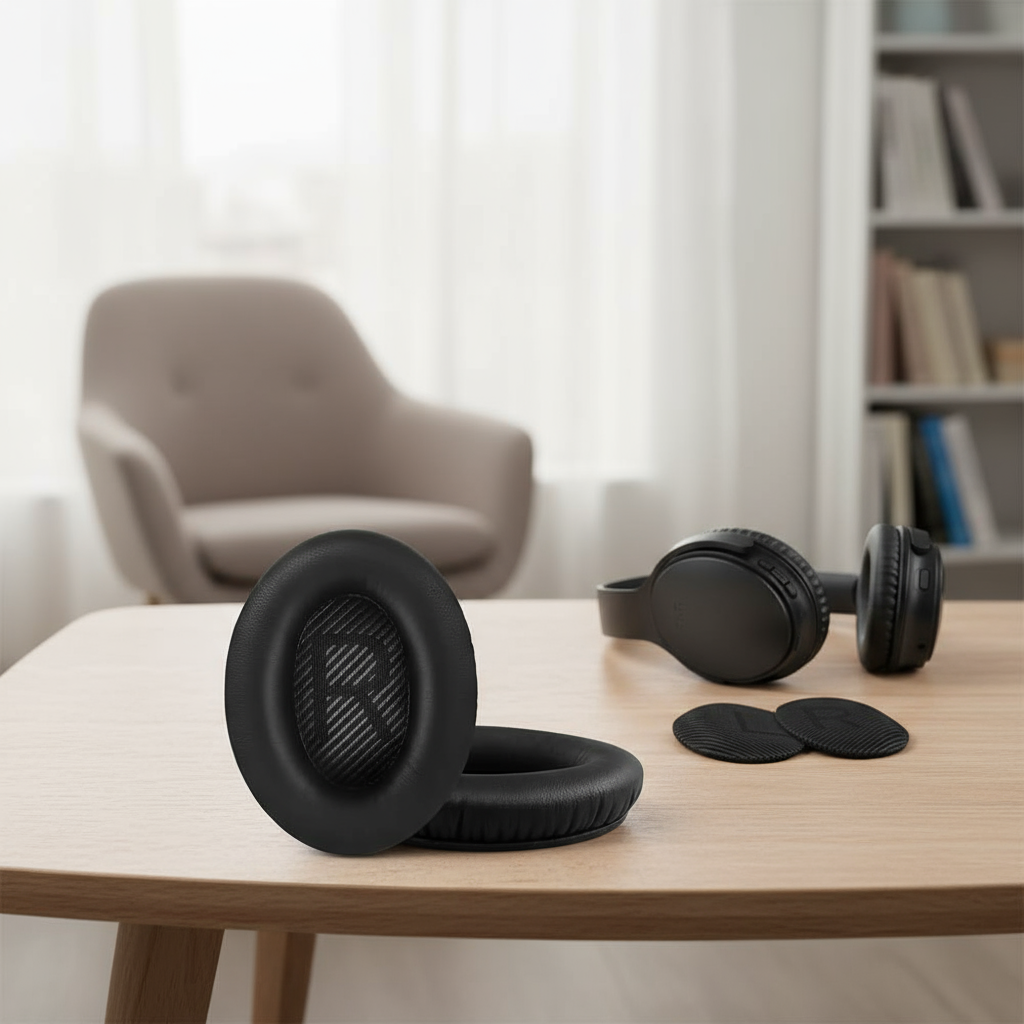 Almofadas de espuma de memória para substituição em fones de ouvido BOSE QC35 e QuietComfort 35 II
