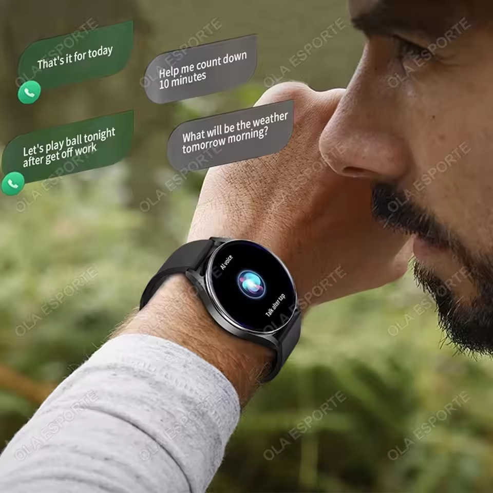 Relógio Inteligente para Homens e Mulheres - Tela HD, Chamada Bluetooth, Monitor de Fitness, Saúde e Esportes, à Prova — imagem 2 de 2