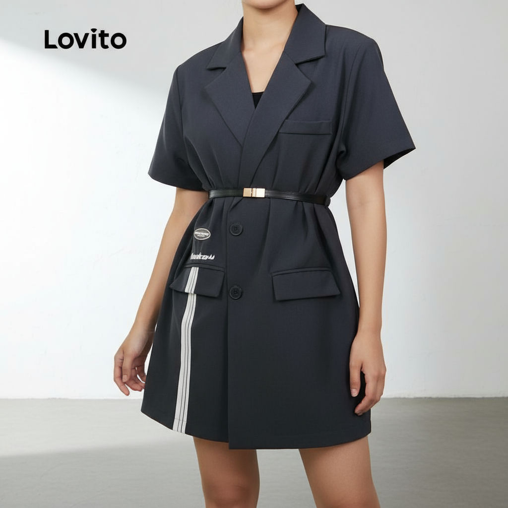Lovito Cinto feminino casual, estilo coreano simples, elegante e versátil LFA77512 em Oferta na Shopee