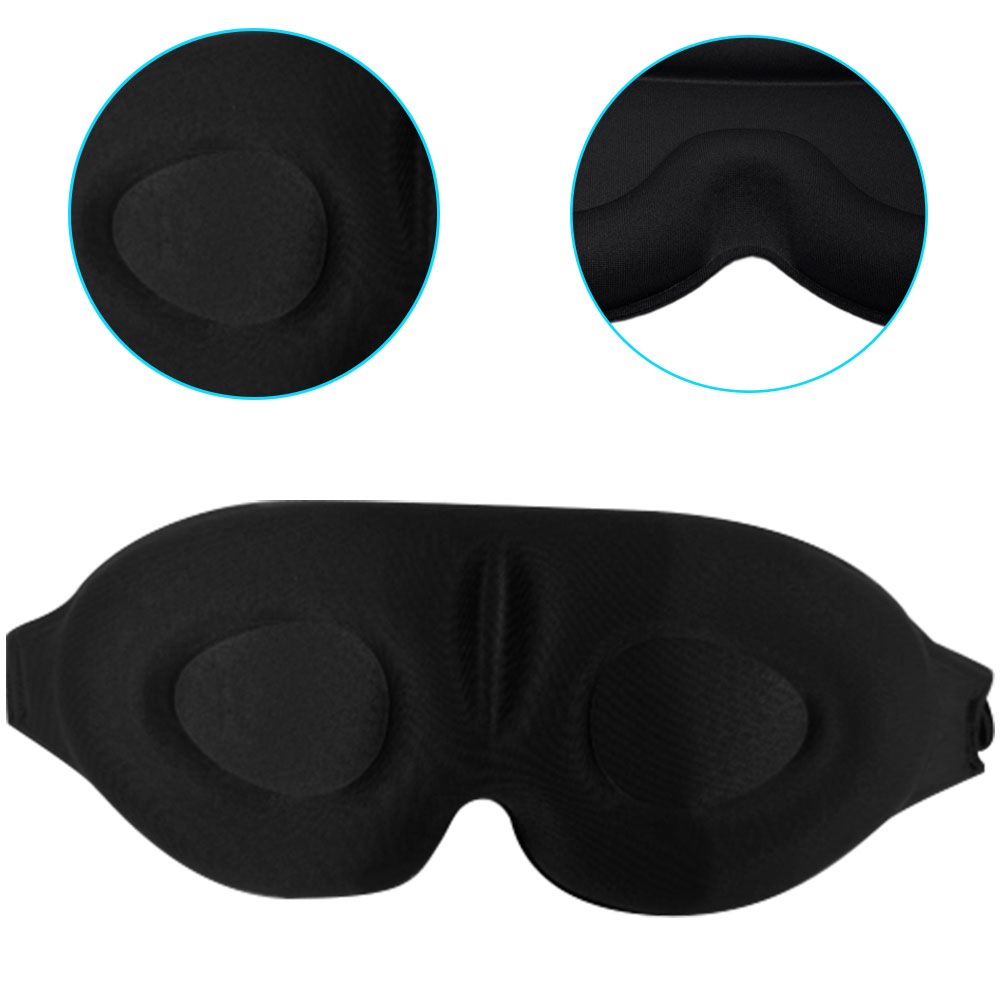 Máscara De Dormir Blackout 3D Para Mulheres E Homens , Cochilo , Meio-Dia , Bloqueio De Luz , Venda Os Olhos