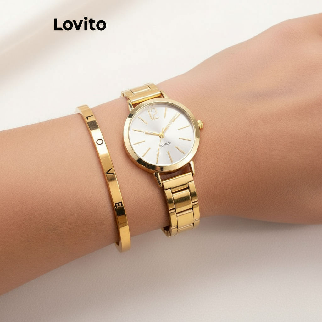 Lovito Relógio Feminino Quartzo Luxo Casual para Dia a Dia LFA12595 em Oferta na Shopee