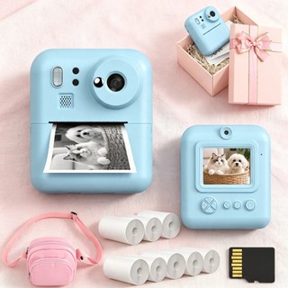 Câmera Instantânea Infantil Sem Tinta Impressão Térmica Instantânea em Preto e Branco para DIY Rabiscos, Câmera de
