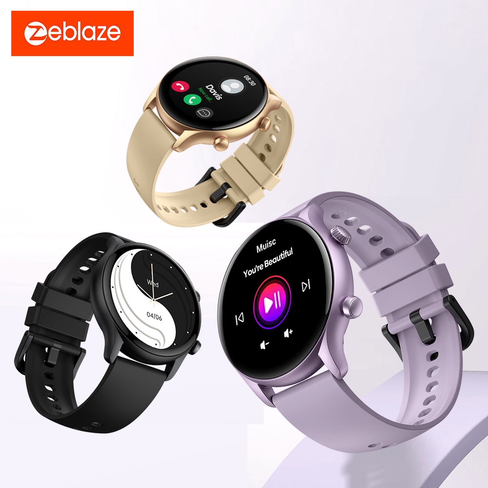 Zeblaze Btalk 3 Plus Smartwatch Tela Colorida HD de 1,39'', Monitoramento de Fitness, Chamada por Voz, Relógio