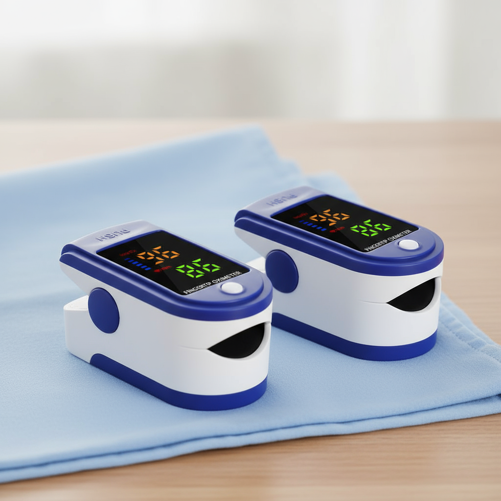 Oxímetro de Pulso de Dedo Portátil Monitor de Oxigênio no Sangue em Casa Clipe Oximetria Medidor de Saturação de Pulso