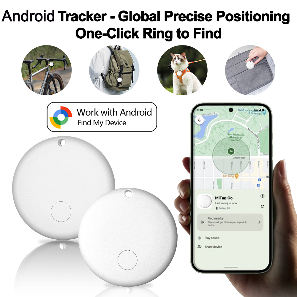 Rastreador de localização Bluetooth para Android, funciona com o app Google Find Hub. Smart Tag para localizar carteira