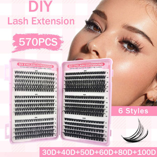 Cílios Tufo Volumosos Extensão de Cílios 30D 40D 50D 60D 80D 100D Volume Individual DIY E…