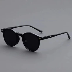 Óculos de sol redondos pequenos para homens e mulheres, proteção UV, proteção solar, moda ao ar livre, óculos para