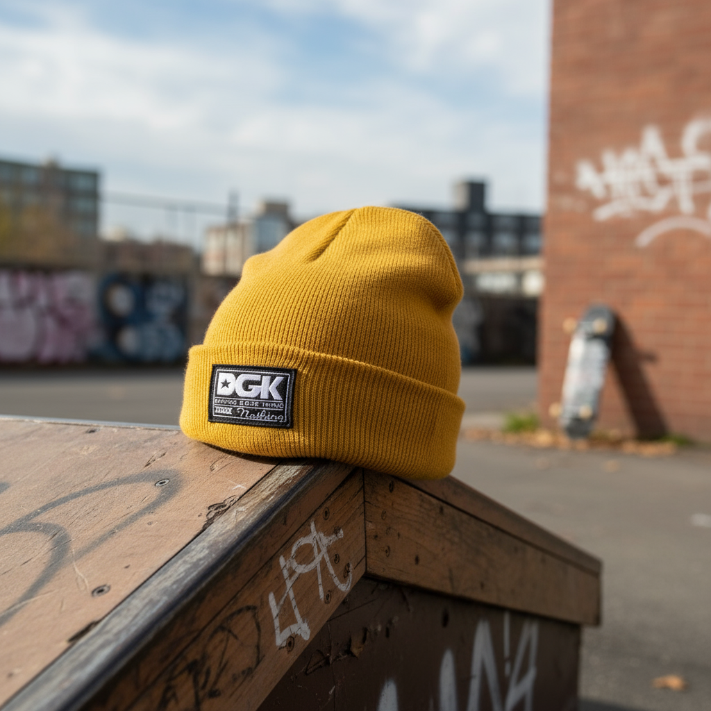DGK Stretch Knit Beanie - Gorro de Inverno Ajustável e Sem Aba para Homens e Mulheres