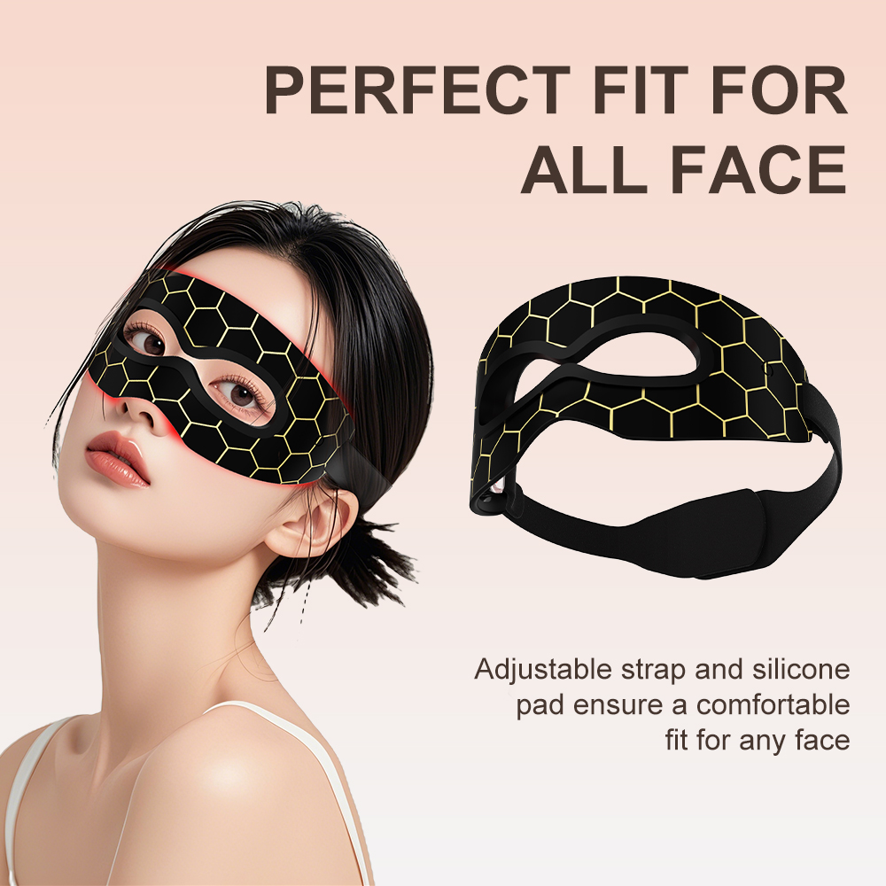 Dispositivo de beleza para os olhos com fototerapia de 7 cores, dispositivo de beleza para os olhos em silicone