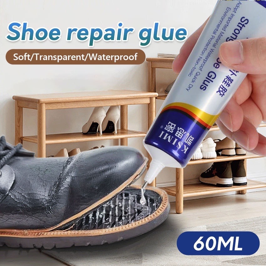 Cola Forte e Flexível para Calçados – Reparo Impermeável para Calçados Esportivos – Essencial de Verão