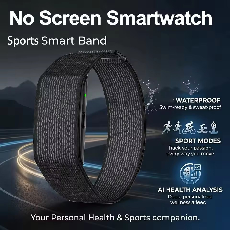 Nova Pulseira Inteligente: Análise de Saúde, Monitor de Pressão Arterial SpO2, Rastreador Fitness, Tela à Prova d’Água