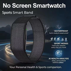 Nova Pulseira Inteligente: Análise de Saúde, Monitor de Pressão Arterial SpO2, Rastreador Fitness, Tela à Prova d’Água