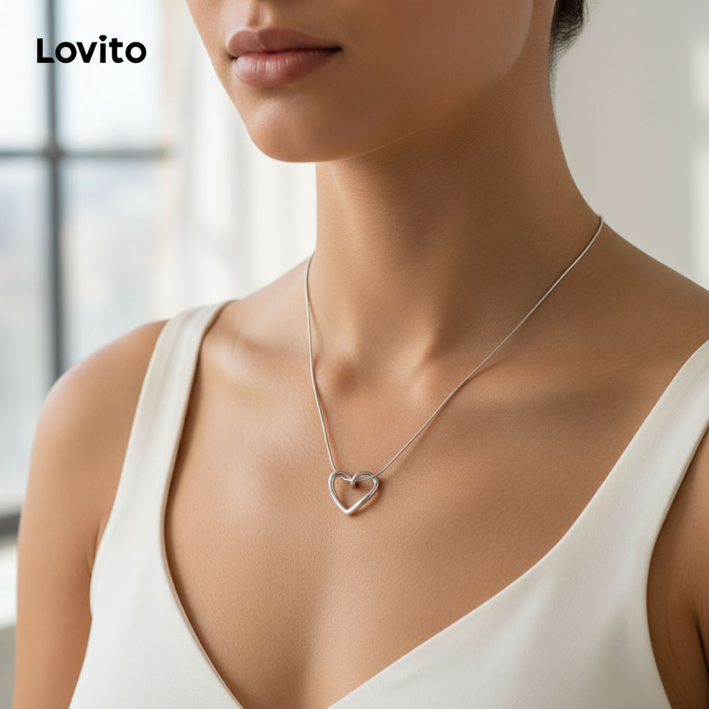 Lovito Colares em Formato de Coração para Mulheres LFA03219\3 em Oferta na Shopee