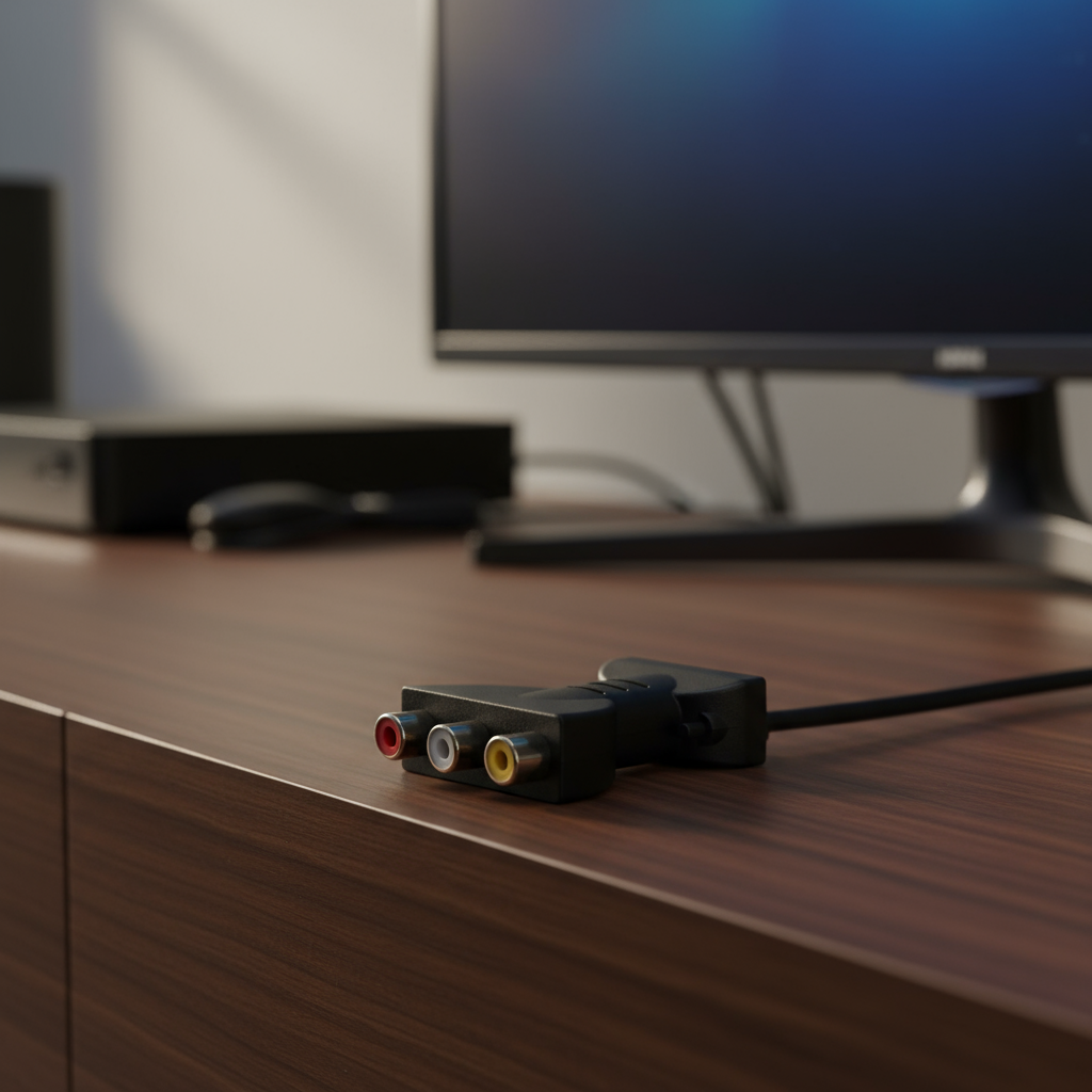 Adaptador HDMI para 3 RCA AV para DVD, Projetor e Conversão de Áudio e Vídeo
