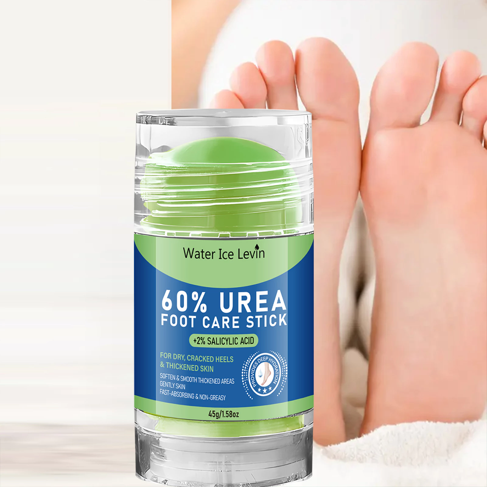 Calcanhares Secos E Rachados 60 % Creme De Ureia Para Fórmula Áspera Não Gordurosa De Absorção Rápida Com Ácido Salicíli — imagem 1
