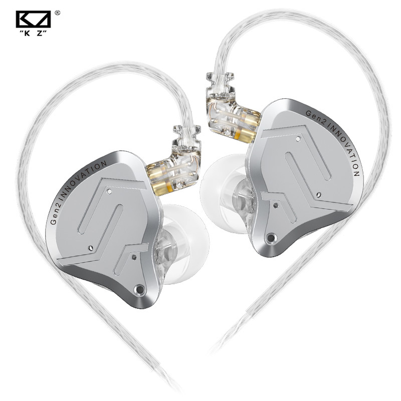 KZ ZSN Pro 2 Fones De Ouvido Hybrid Drive 1BA + 1DD De Metal HiFi Bass DJ Music Esportivos Com Cancelamento De Ruído Par