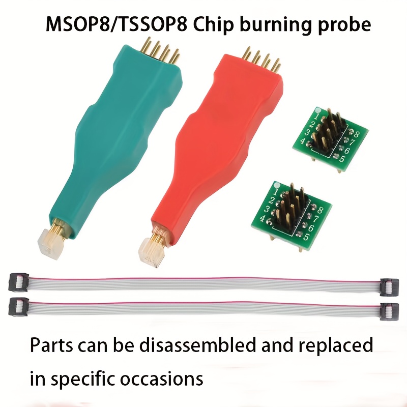 Sonda de Programação TSSOP8/MSOP8 para Painéis de Instrumentos Automotivos, Cabo de Download de Chip Micro SMD, Passo