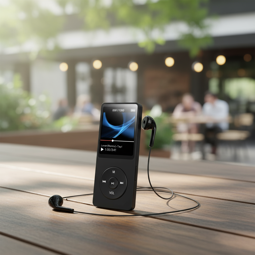 Reprodutor de MP3 portátil digital com tela, Bluetooth 128GB, rádio FM sem perdas, MP4/MP3 Walkman.