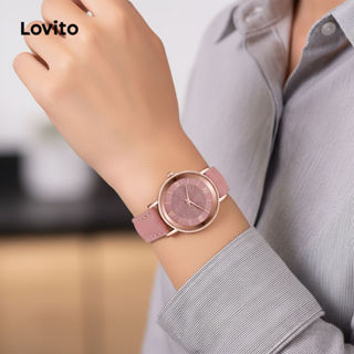 Lovito Relógio de quartzo feminino elegante e resistente à água com aplicação de strass LFA27344 em Oferta na Shopee