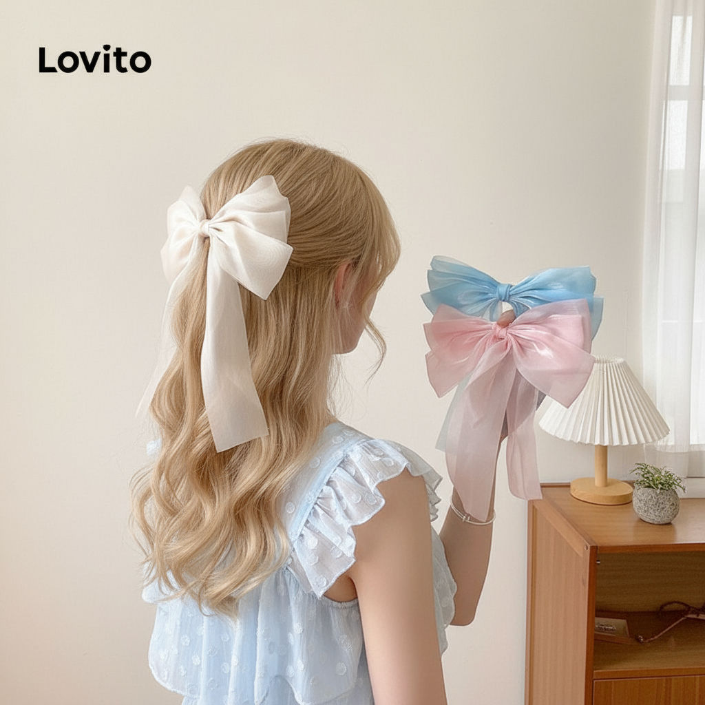 Lovito Tiara Simples de Laço para Mulheres LFA06177\2 em Oferta na Shopee