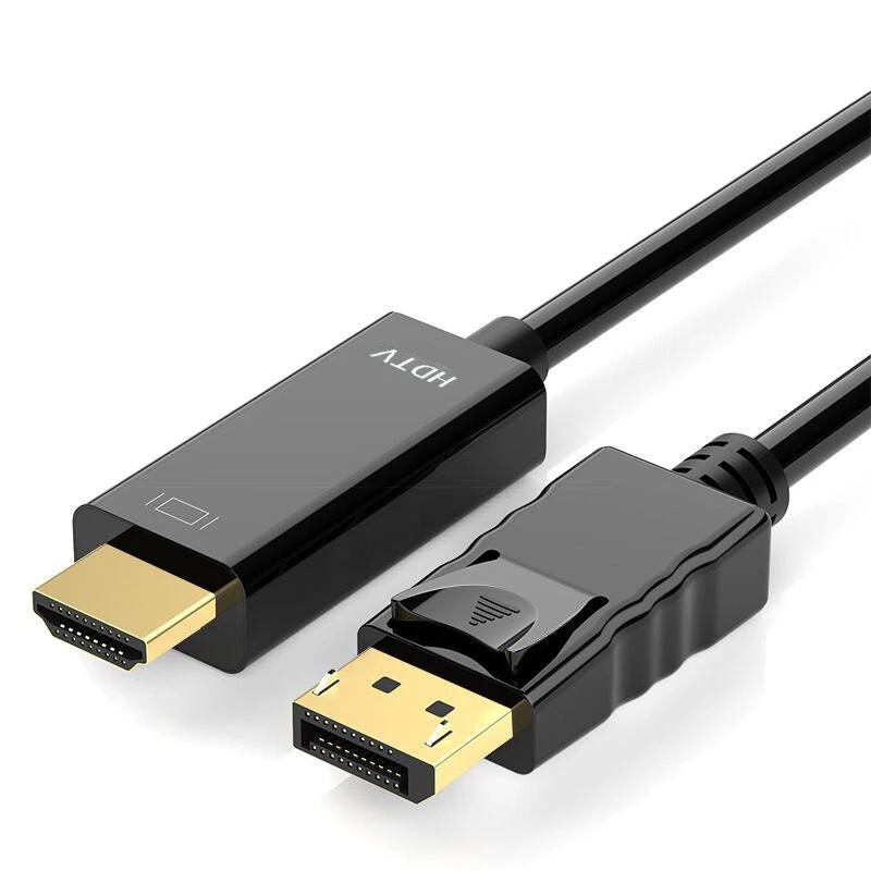 Cabo DisplayPort 1.8m para HDMI 1080p DP 1.2 Adaptador HD para PC Laptop Dell