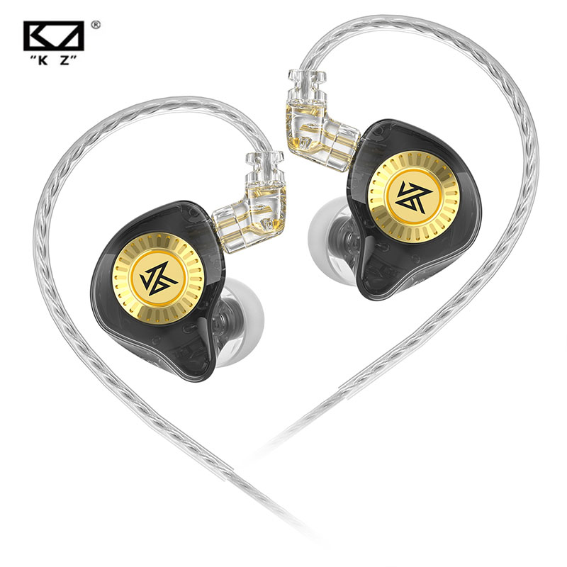 Fones De Ouvido KZ EDX-Ultra Wired HiFi Headsets Cabo Substituível Dinâmico Monitor Intra-Auricular Música Esporte Jogos