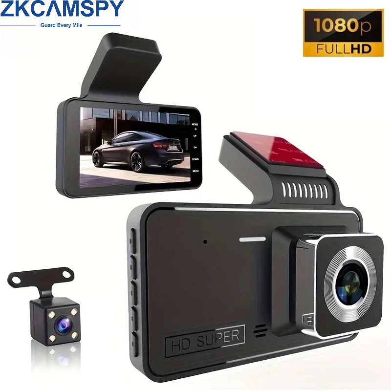 Carro Traço Cam Frente E Traseira Dvr WIFI Monitor De Estacionamento Gravador De Vídeo Do Veículo