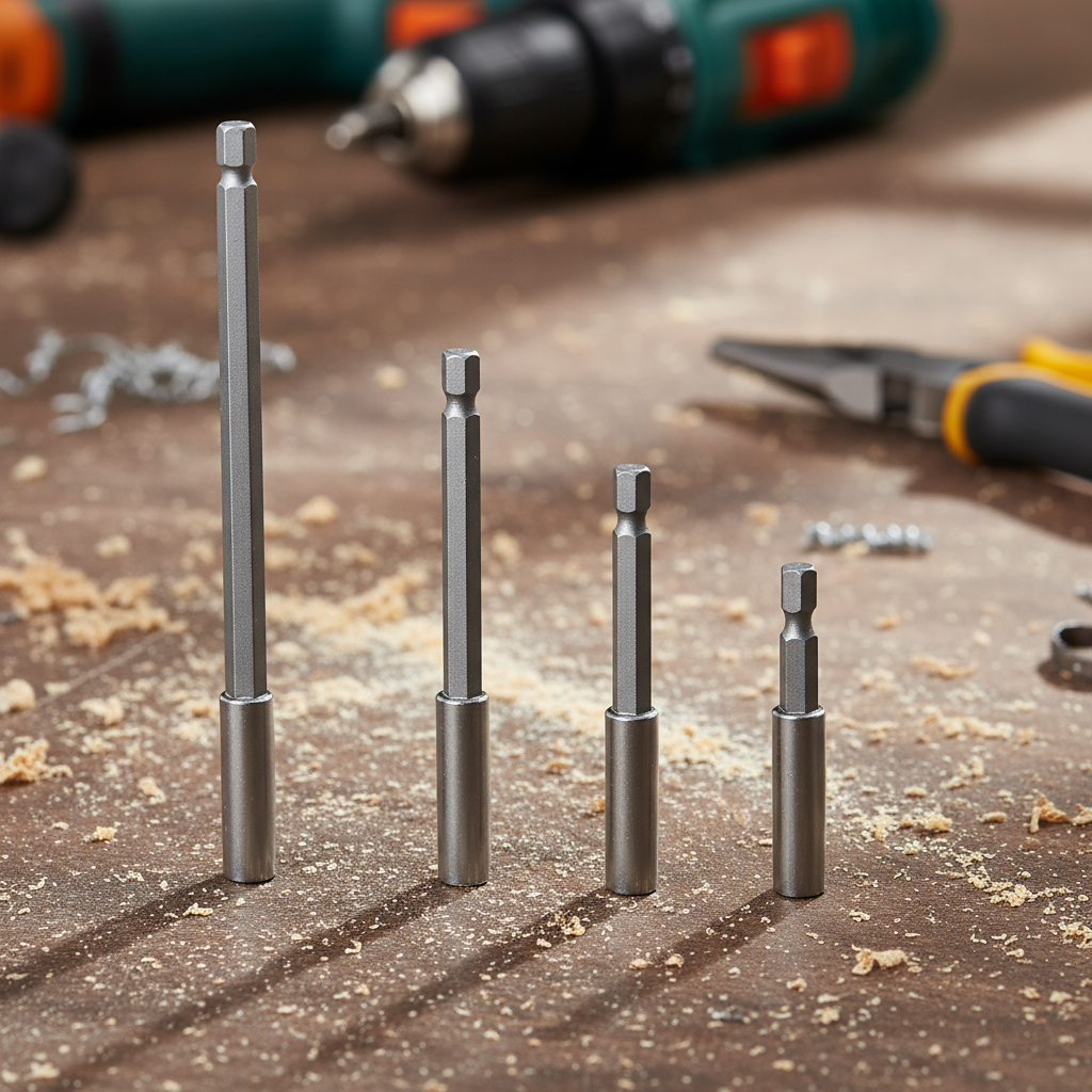 Haste de Extensão Rápida com Encaixe Hexagonal 60/75/100/150mm Junta de Conexão com Encaixe Hexagonal
