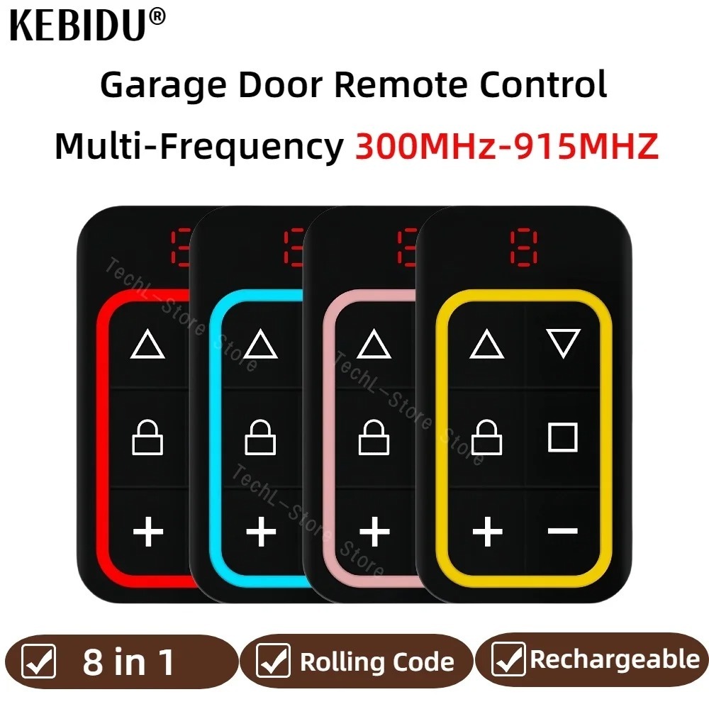 Controle Remoto de Porta de Garagem Multi Frequência 300-915MHZ Copiador Duplicador 433mhz 868mhz Controle Remoto Multi