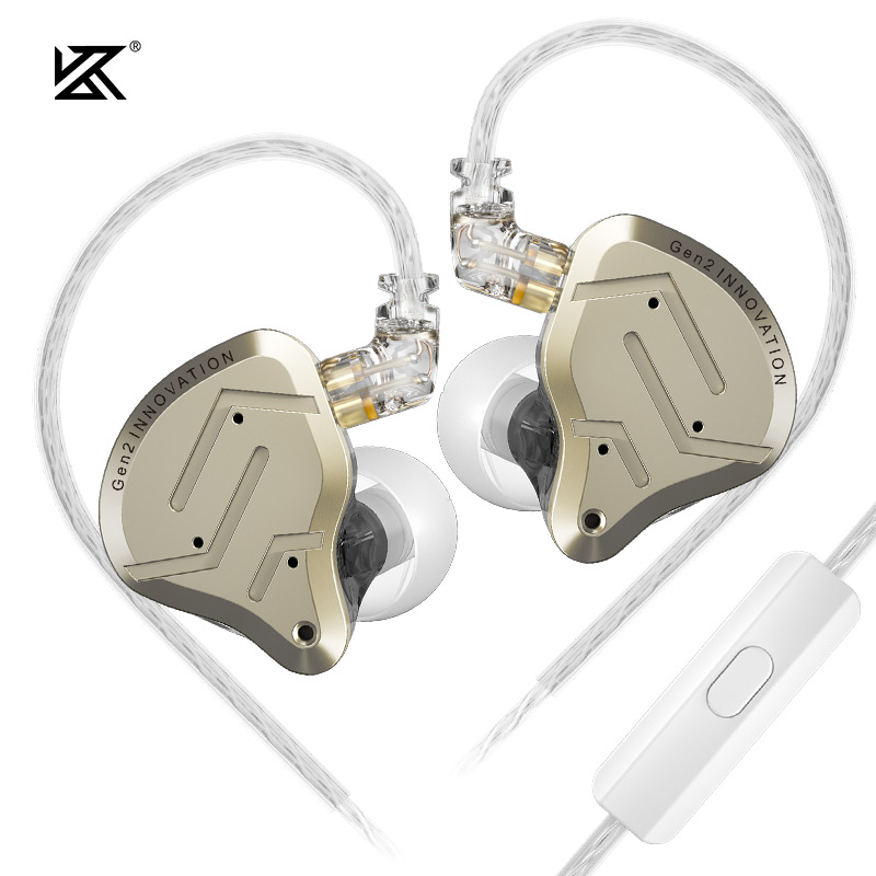 KZ ZSN PRO 2 Fones De Ouvido Intra-Auriculares De Metal HiFi Hybrid Drive 1BA + 1d Para Graves DJ Music Esportivos Com C