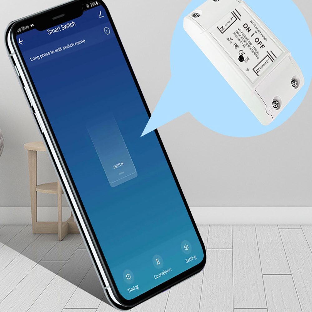 Interruptor Temporizador Universal DIY AXUS Sem Fio com Controle Remoto Compatível com Tuya Smart Life, Alexa e Google — imagem 2 de 2