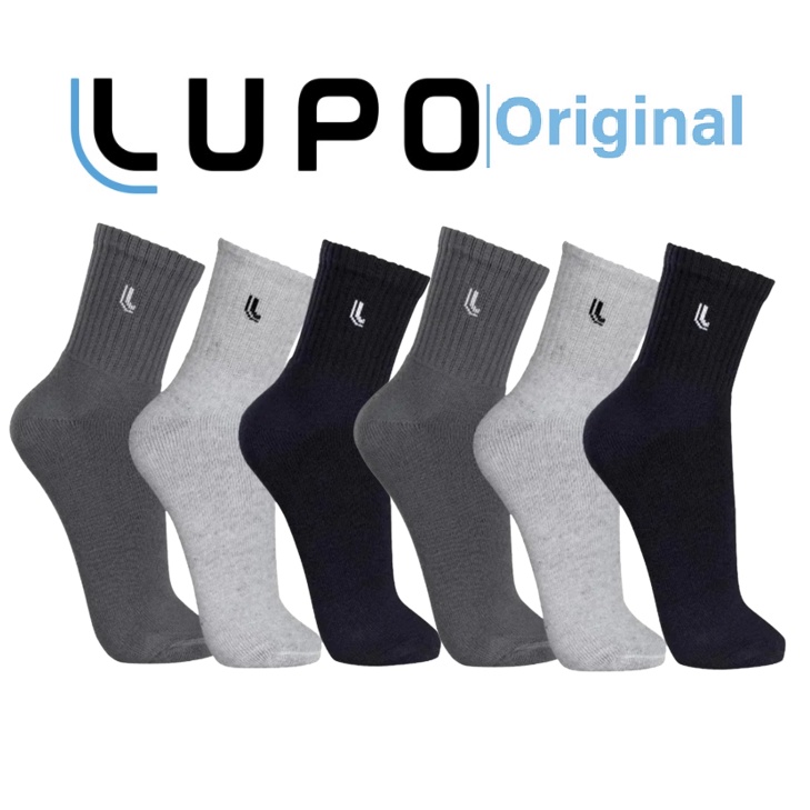 Meias Lupo Unissex Algodão Premium 6 Pares