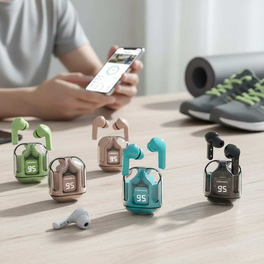  Fones de Ouvido Bluetooth Sem Fio Air31 Mini Intra-Auricular Esportivo Estéreo Graves Últimos Fones de Ouvido