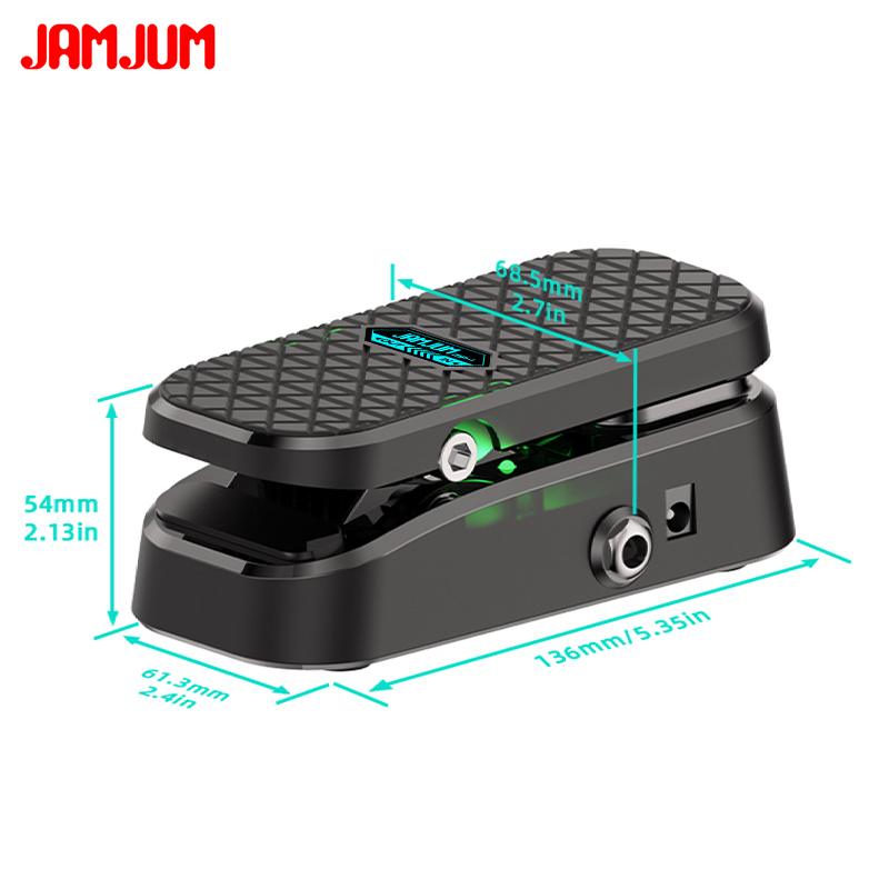Pedal de Volume WAH Dupla Função JAMJUM Silencioso Antiderrapante Para Efeitos de Amplificador de Guitarra Performances — imagem 2 de 2