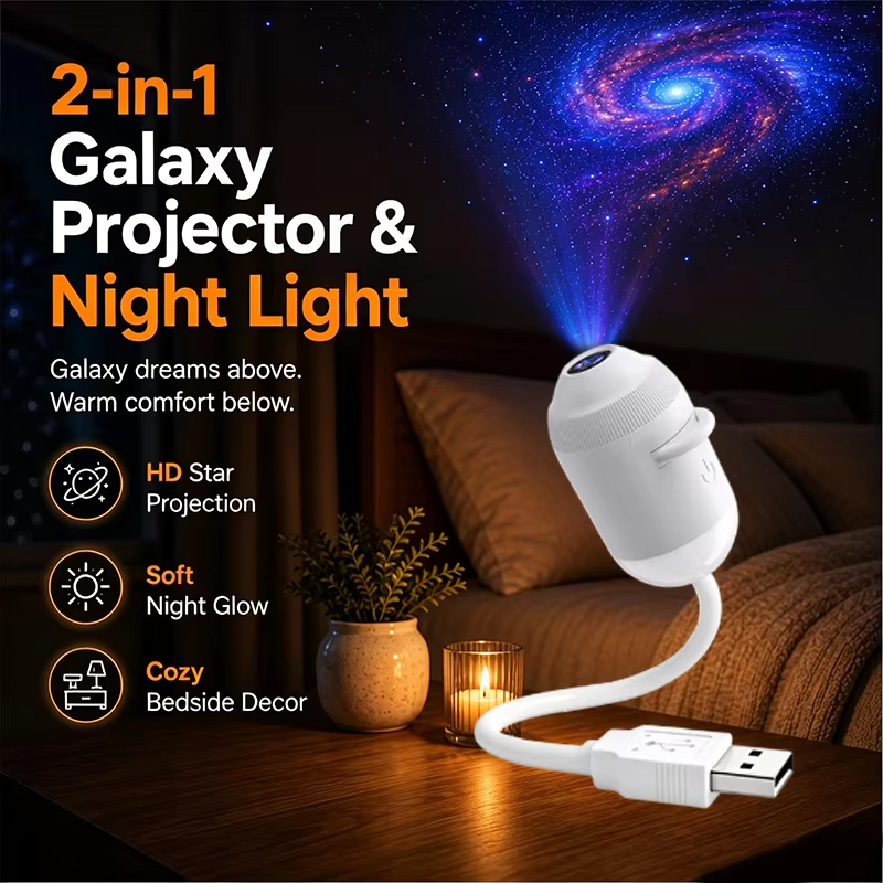 SAIMILI Luzes USB Projetor Estrela 360 Graus Ajustável Galaxy Lâmpada Ambiente Iluminação Para Carro E Lâmpadas Quarto N — imagem 2 de 2