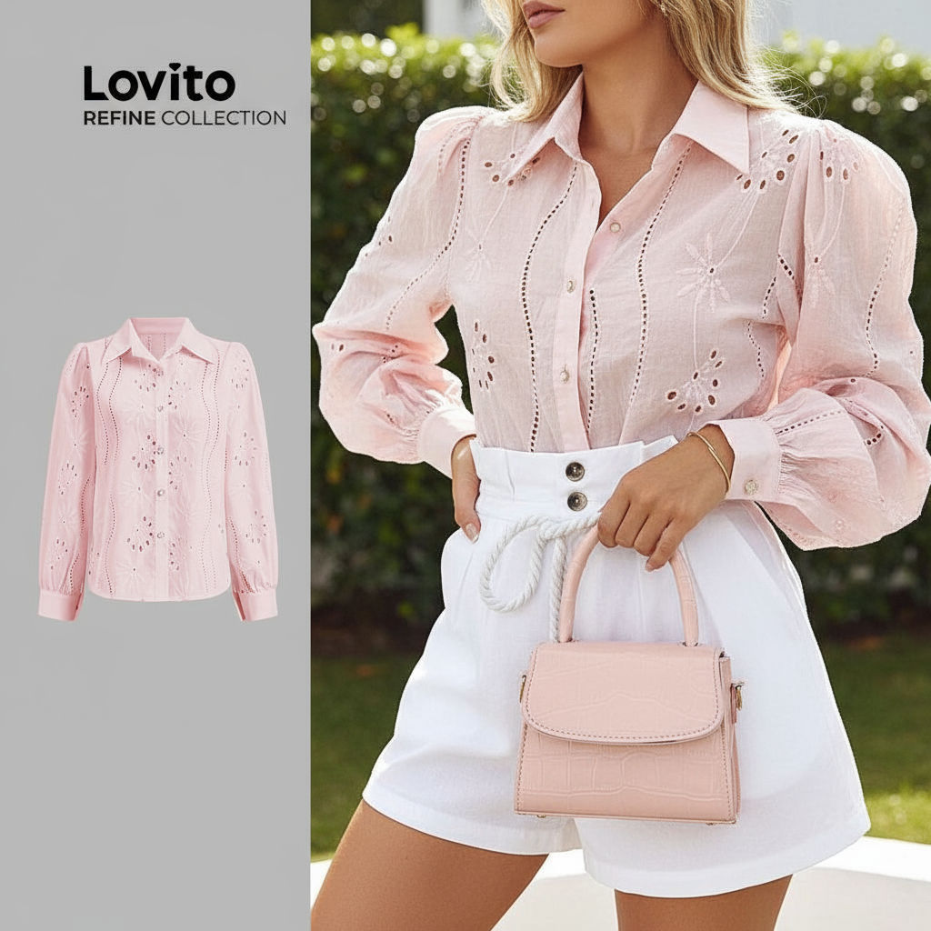 Blusa sofisticada com corte simples para mulheres LR7LD021 em Oferta na Shopee