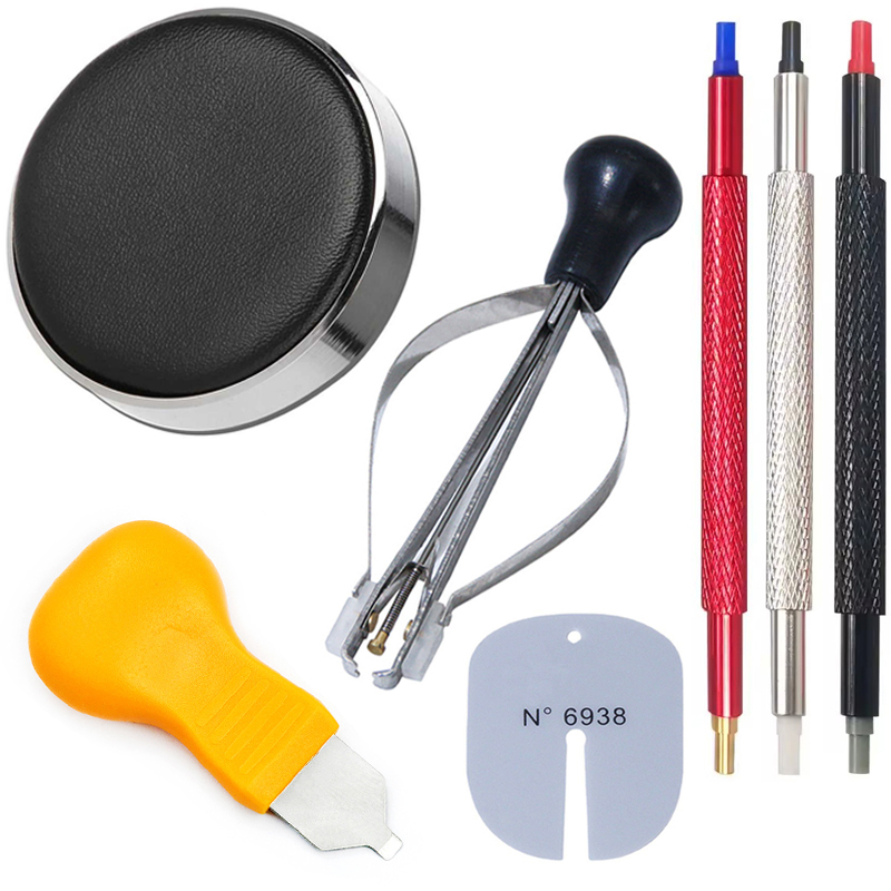 Kit Empurrador De Calcadores Manuais Para Relógio , Caneta De Agulha De Ponta Dupla Ferramentas De Serviço De Relojoeiro