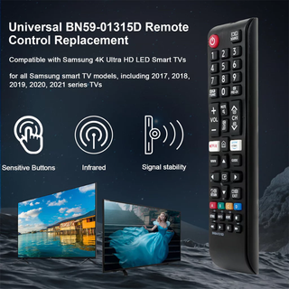 AXUS Controle remoto compatível com TVs Samsung, Controle remoto universal infravermelho compatível com TVs Samsung