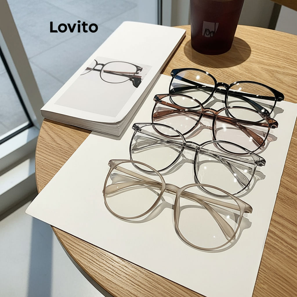 Lovito Óculos Versáteis Simples para Mulheres LFA03238\3 em Oferta na Shopee
