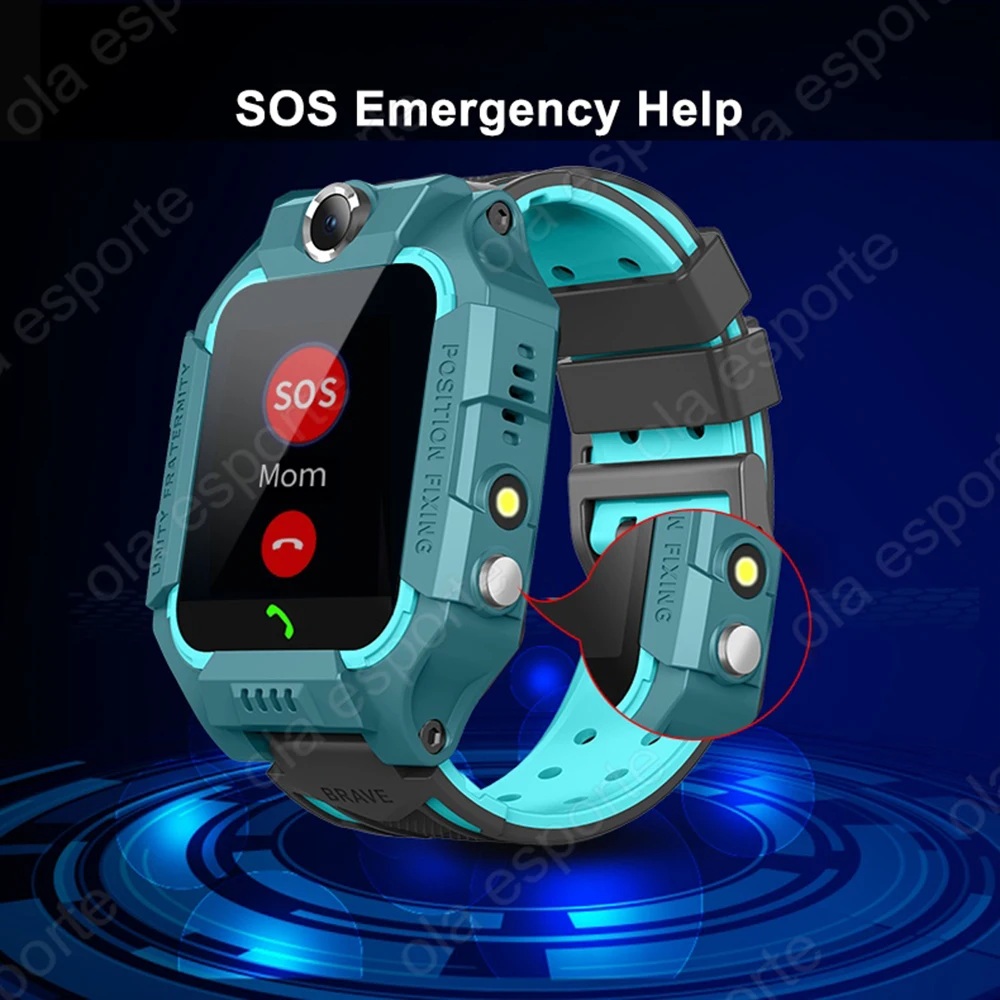 Nova Criança Smartwatch GPS Localização Rastreador SOS 2G Sim Chamada Relógio Inteligente Câmera À Prova Dwaterproof Águ — imagem 2 de 2
