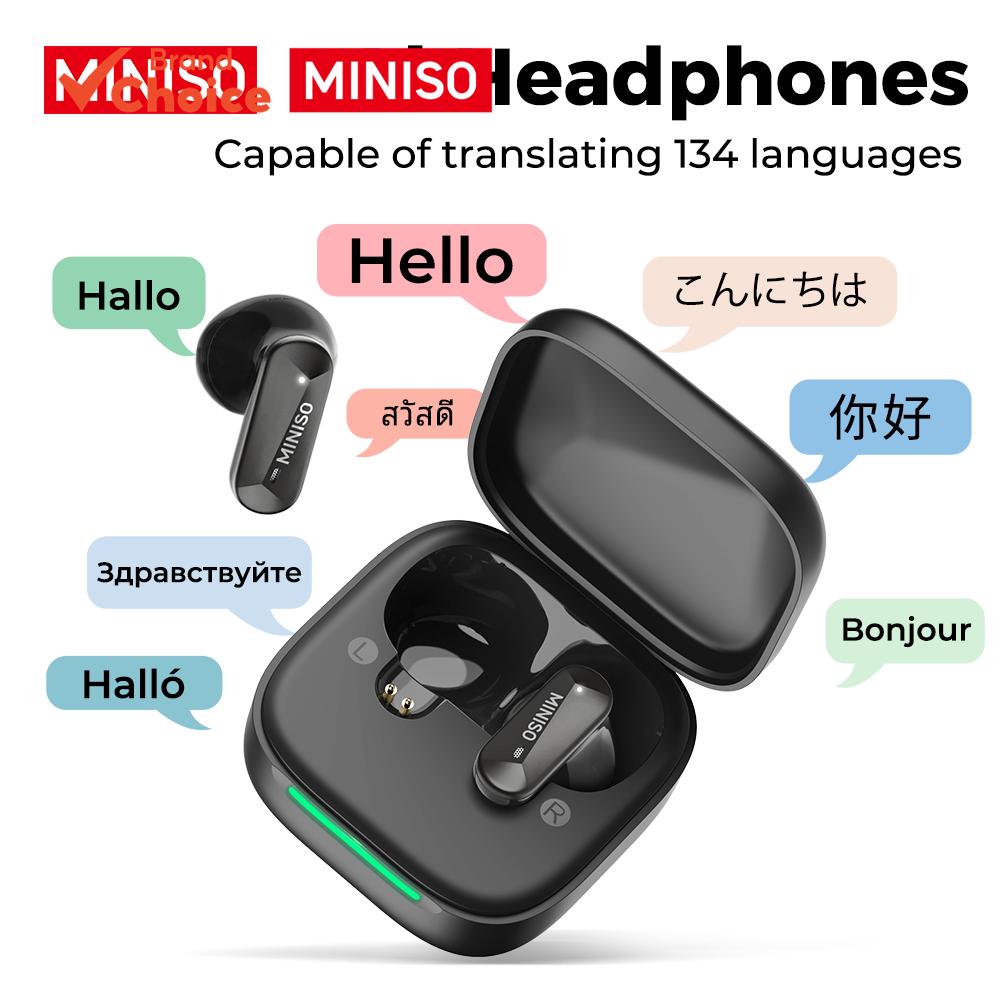 MINISO MS119 Fones de Ouvido AI Tradutor Bluetooth Tradução em Tempo Real Cancelamento de Ruído com Microfone