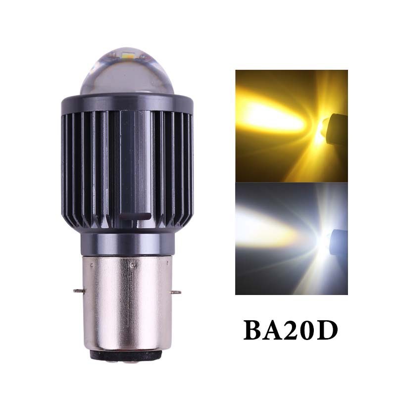Refletor Para Motocicleta H6BA20D 3570LED Farol De Feixe Alto/Baixo De Cor Dupla Carros Elétricos