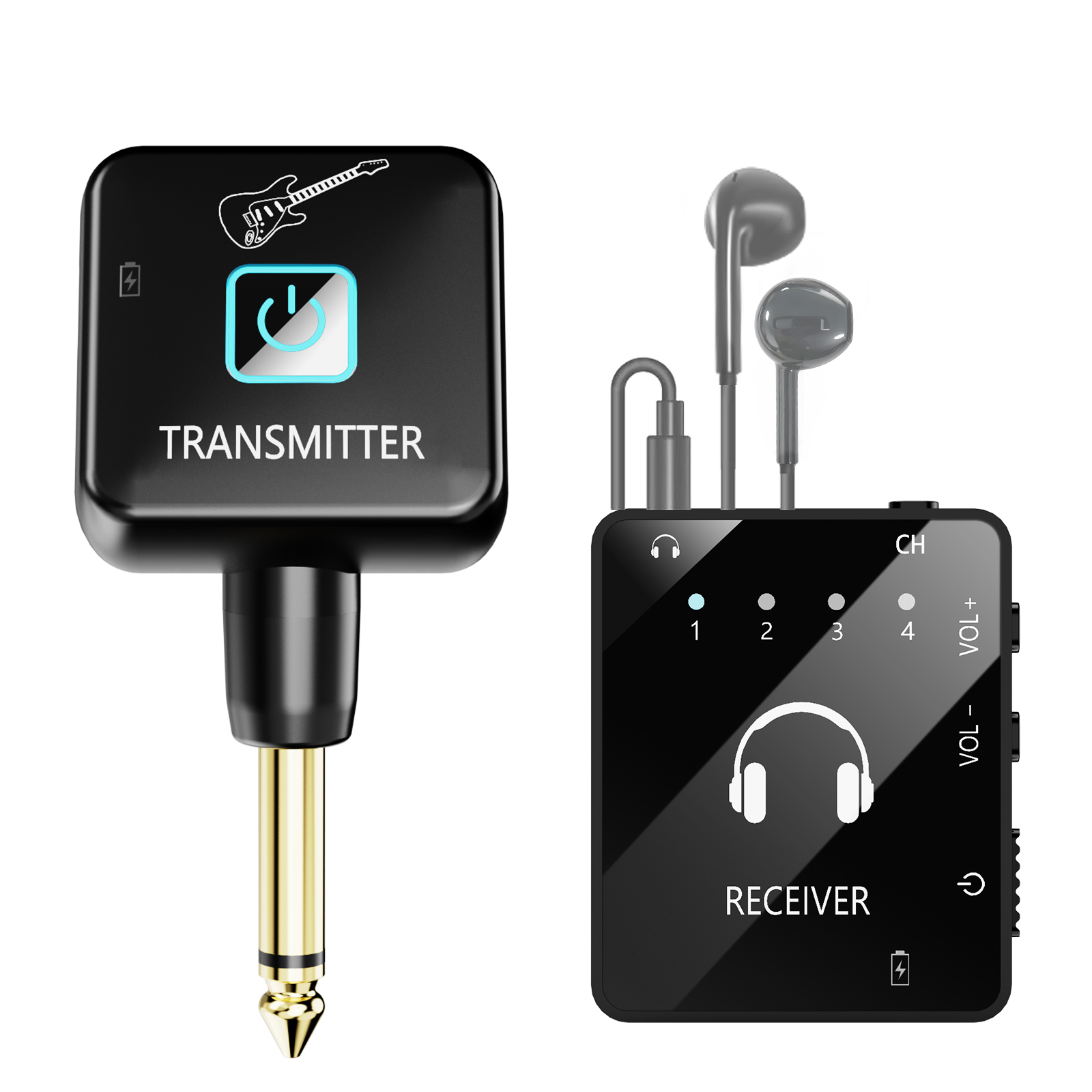Sistema IEM Sem Fio Com Clipe Transmissor E Emparelhamento Automático-Para Estúdio , Guitarra , DJ , Live 4/4 Violino Bo