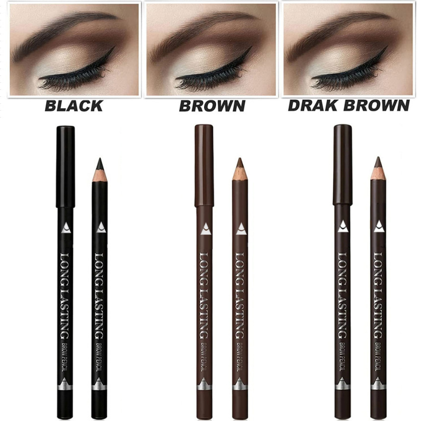 Lápis de Sobrancelha à Prova D’Água 15 unidades + Gel Delineador para Aegyo-Sal 2 em 1 – Ferramenta de Maquiagem — imagem 2 de 2