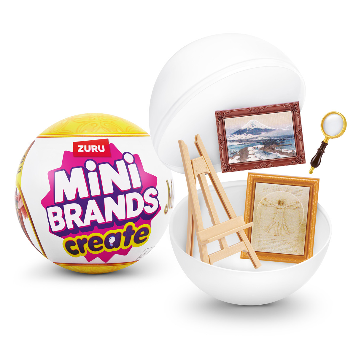 ZURU Mini Brands Crie Obras-Primas Série 1 Cápsula, Embalagem Surpresa DIY com Resina para Brincar, Mini Colecionáveis